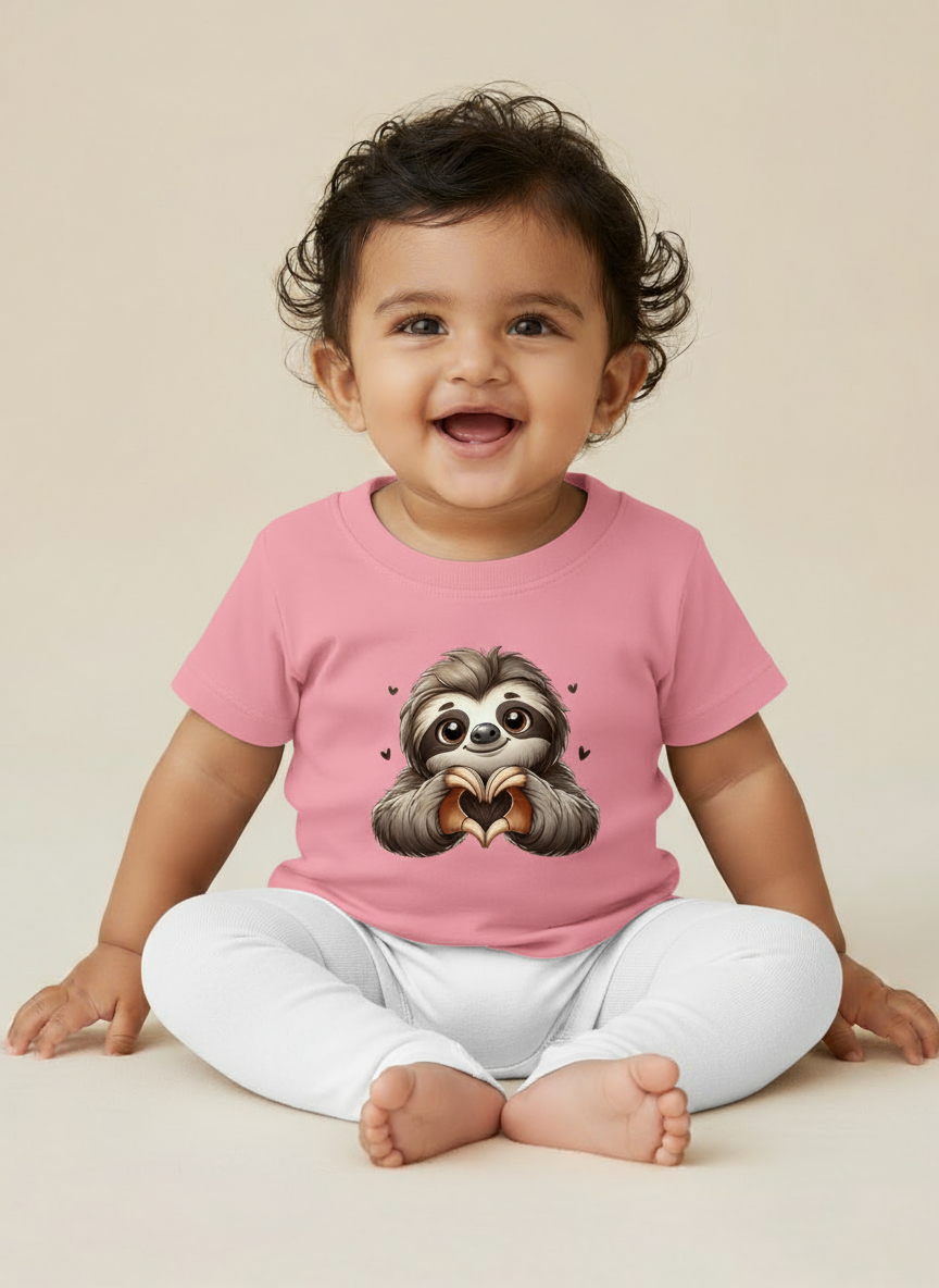 Baby Boys Sloth Heart Graphic T-Shirt
