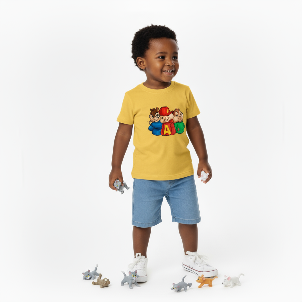 Kids Boys Chipmunks Squad Tshirt
