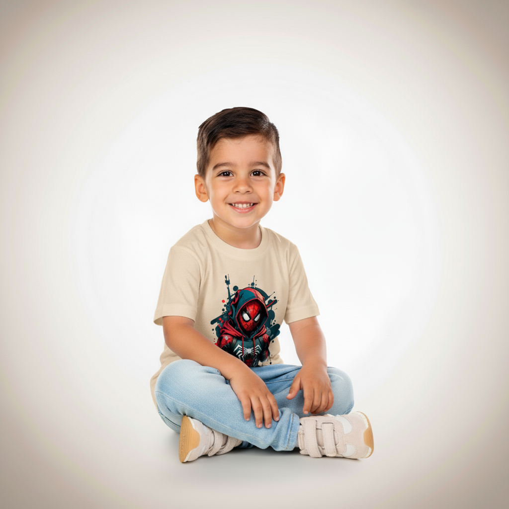 Kids Boys Hero Mask Tshirt