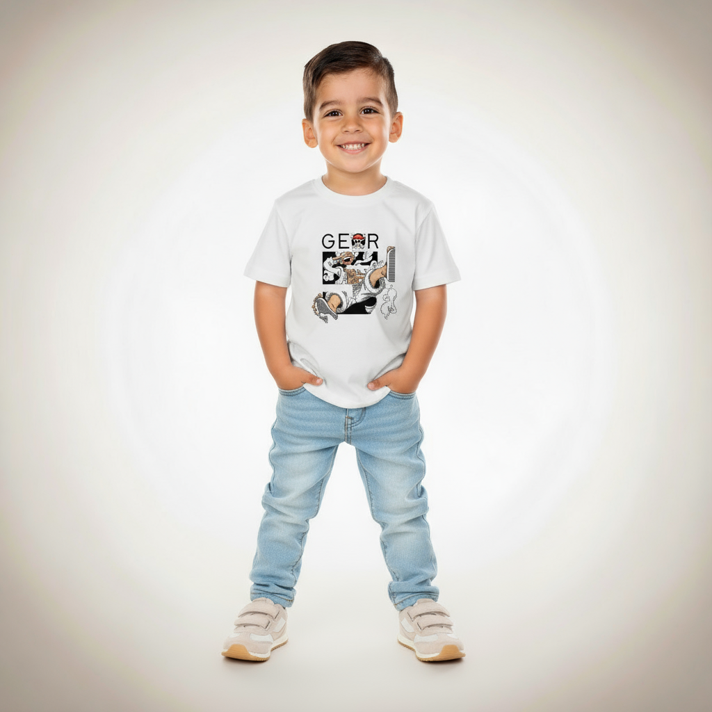 Kids Boys Gear Up Tshirt