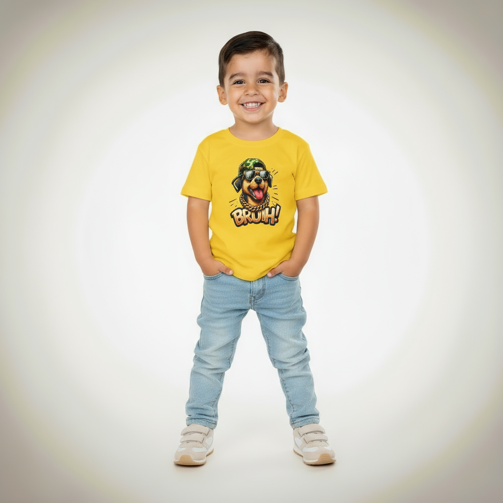 Kids Boys Bruuh Dog Tshirt