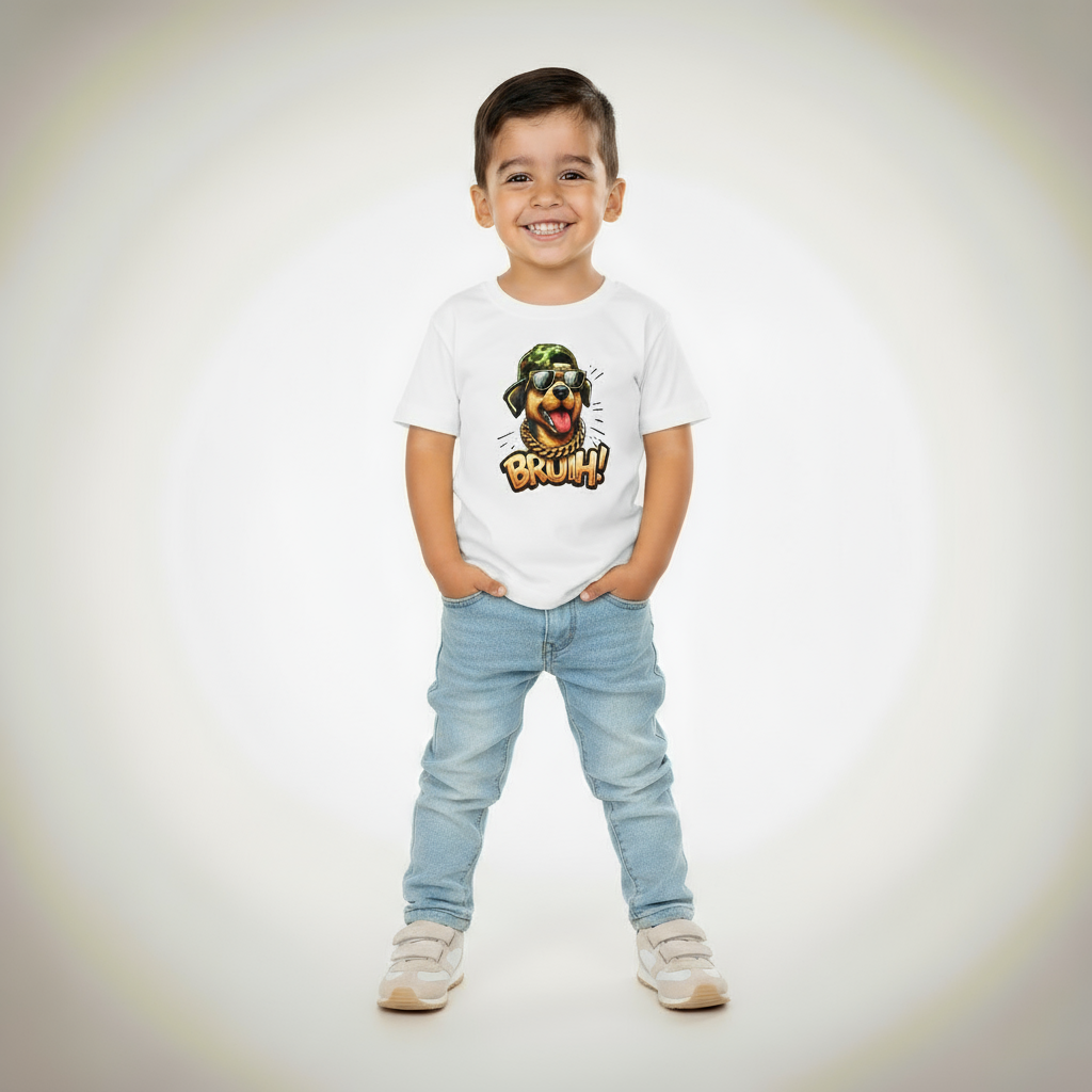 Kids Boys Bruuh Dog Tshirt