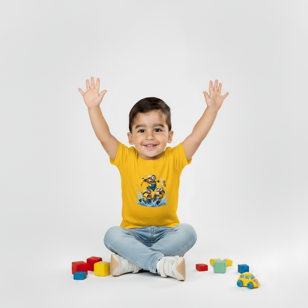 Kids Boys Minions Splash Tshirt