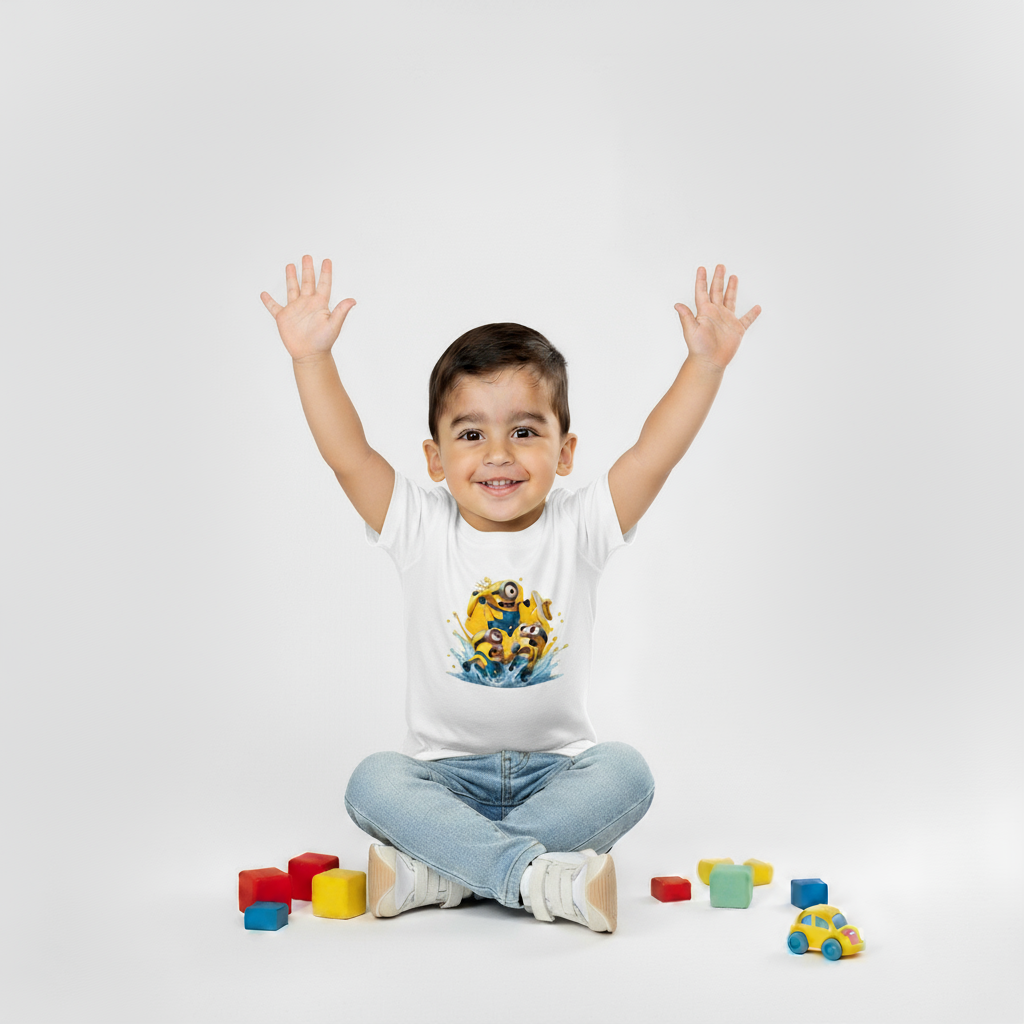 Kids Boys Minions Splash Tshirt