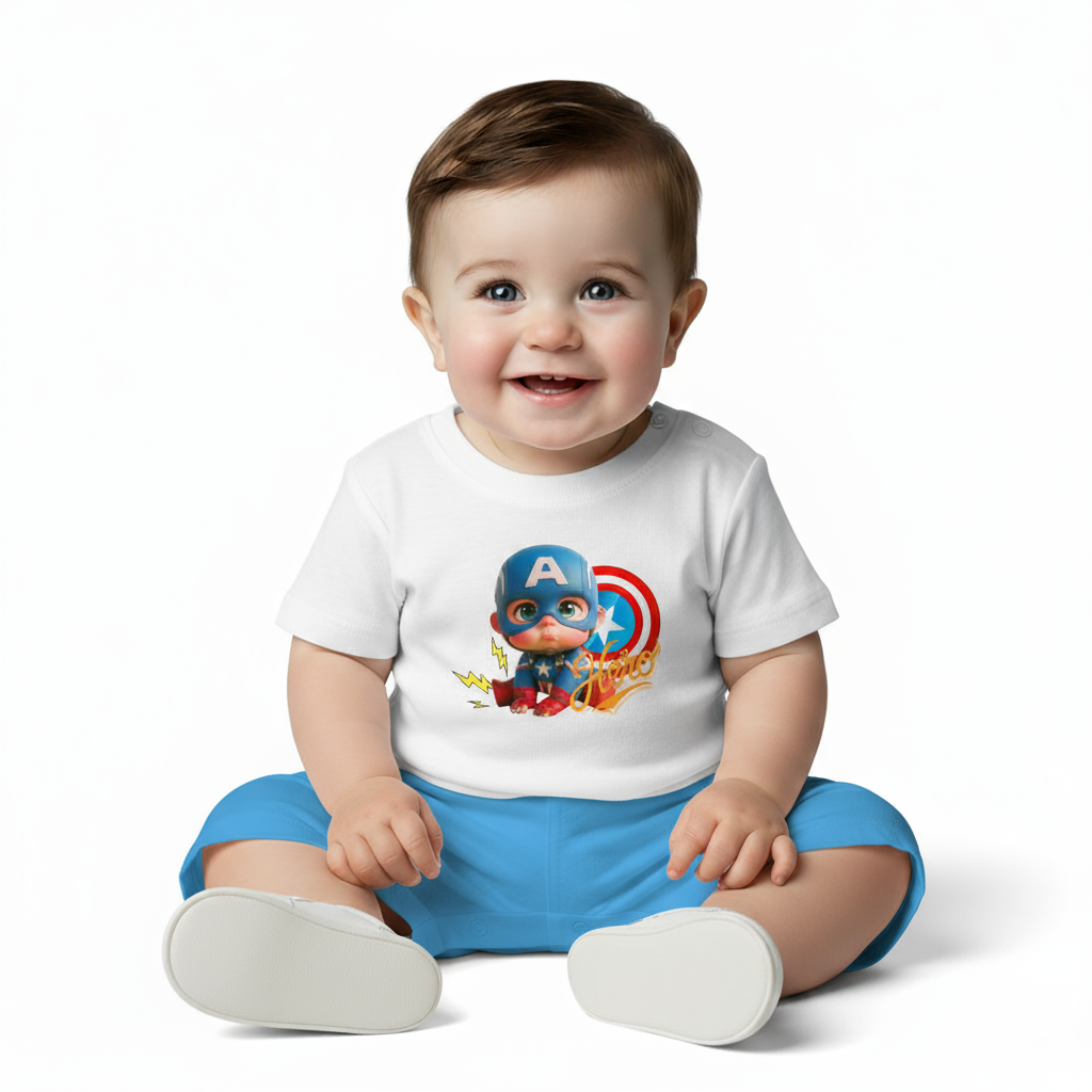Captain Baby Boy Hero Tshirt