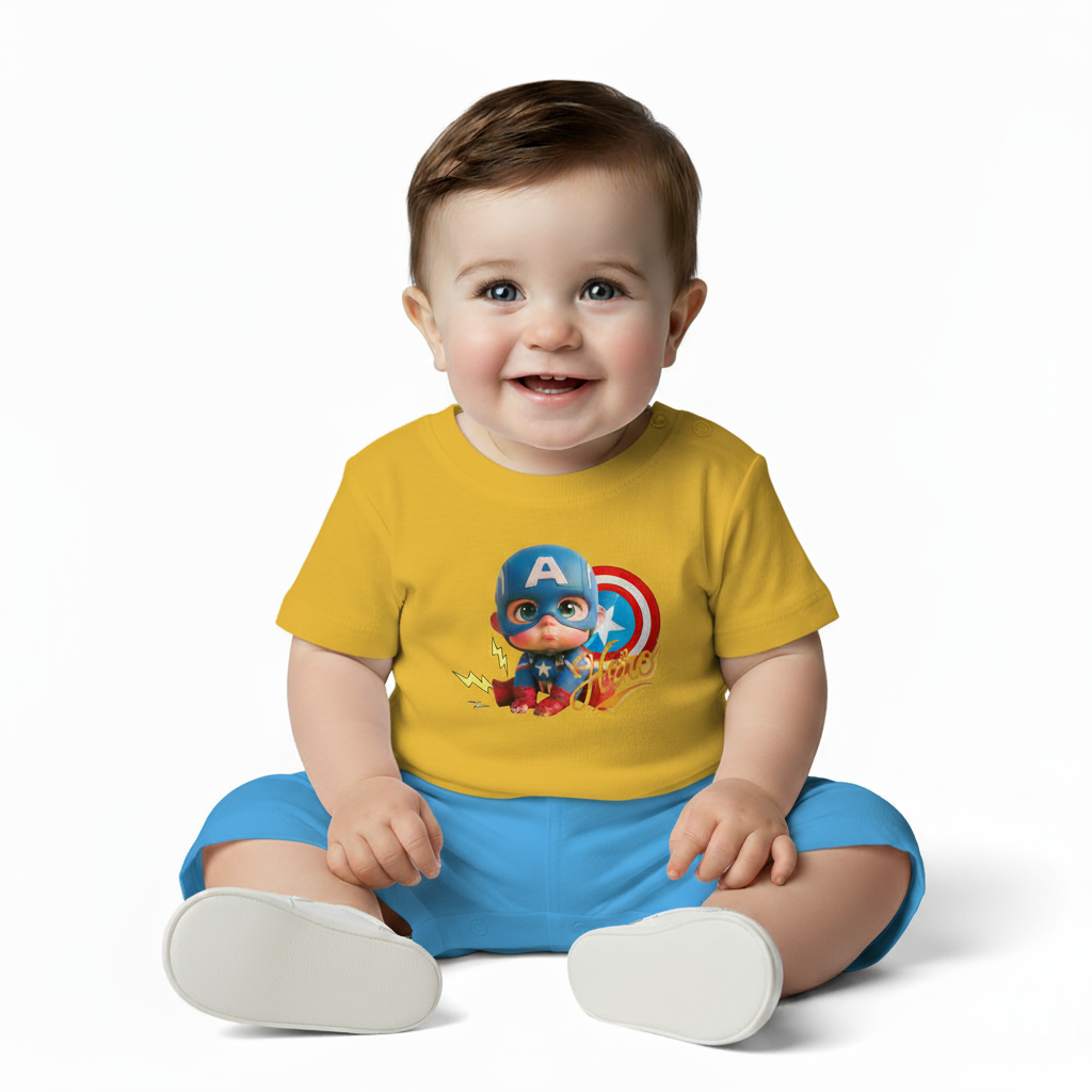 Captain Baby Boy Hero Tshirt