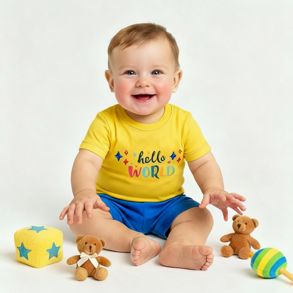 Dream Big Little One Baby Boy Tshirt