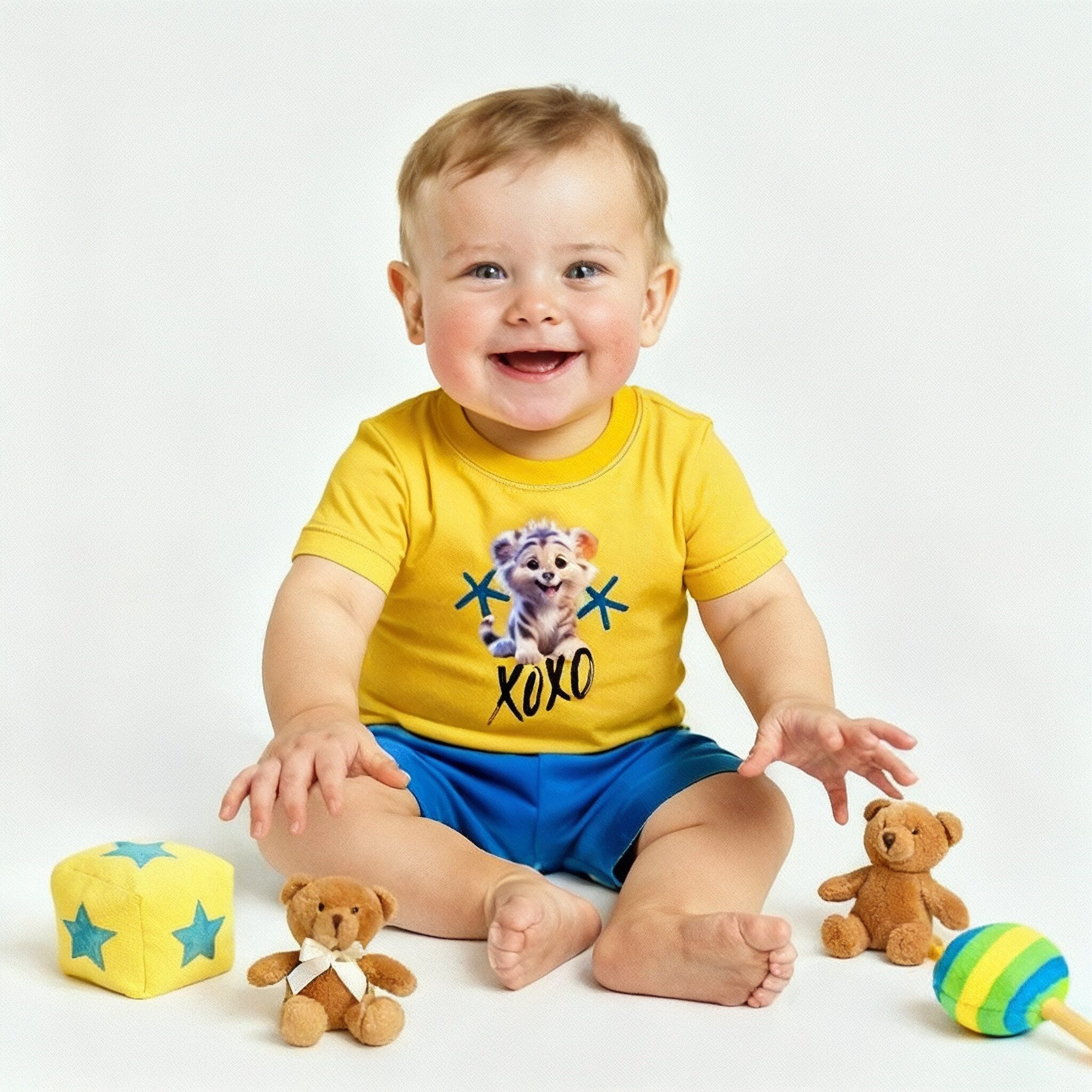 XOXO Tiger Cub Baby Boy Tshirt