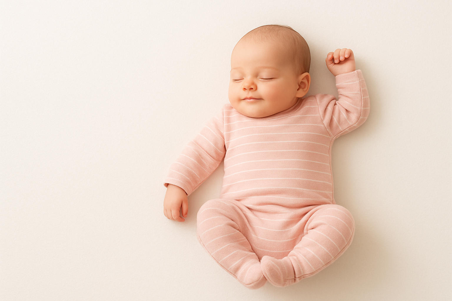 plain stripe pink baby image